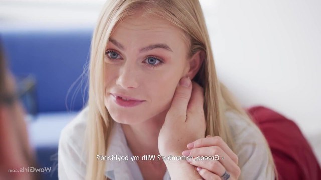 Блондинка-студентка испытывает интенсивный член и сперму в этом запретном порно видео.